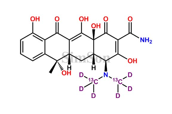 Tetracycline-13C2 D6