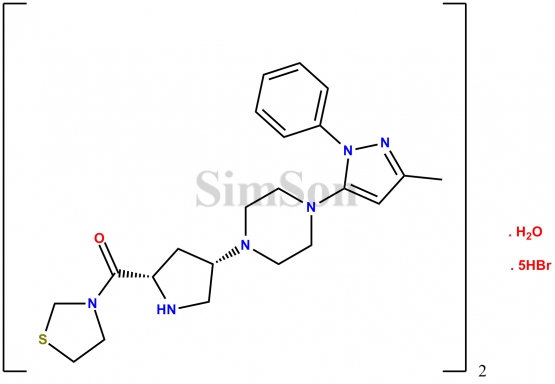 Teneligliptin hydrobromide hydrate