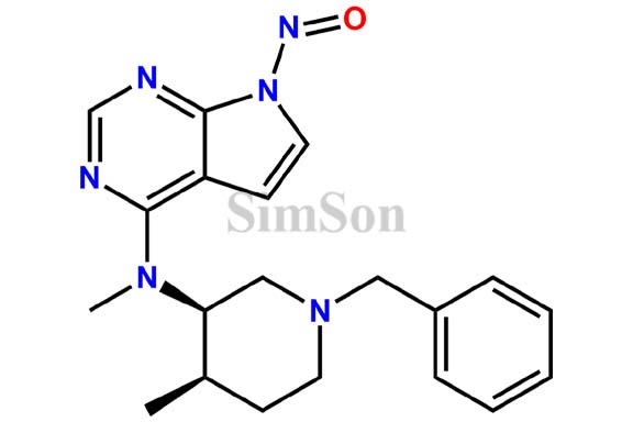 N-((3R,4R)-1-benzyl-4-methylpiperidin-3-yl)-N-methyl-7-nitroso-7H-pyrrolo[2,3-d] pyrimidin-4-amine