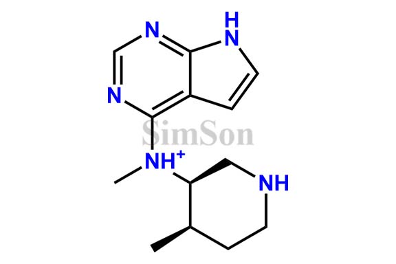 N-methyl-N-((3R,4R)-4-methylpiperidin-3-yl)-7H-pyrrolo[2,3-d]pyrimidin-4-aminium
