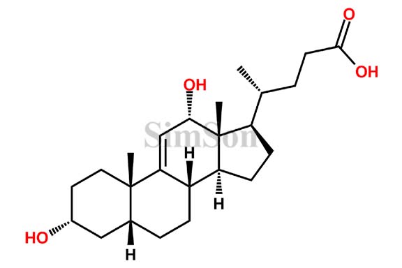 3alpha,12alpha-Dihydroxy-5beta-chol-9(11)-en-24-oic acid