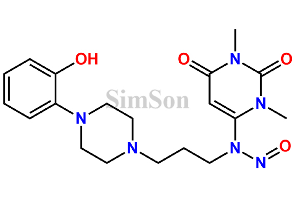 N-(1,3-dimethyl-2,6-dioxo-1,2,3,6-tetrahydropyrimidin-4-yl)-N-(3-(4-(2-hydroxyphenyl)piperazin-1-yl)propyl)nitrous amide