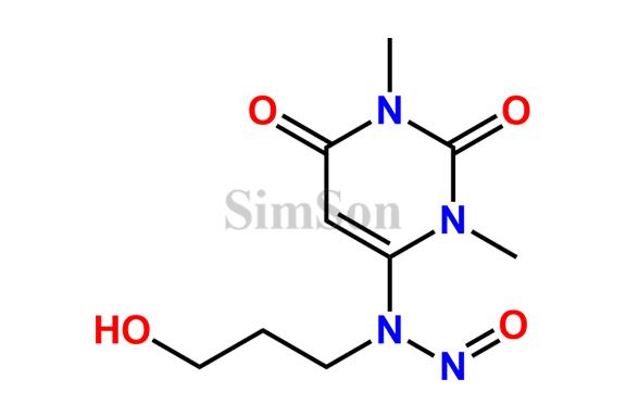 N-(1,3-dimethyl-2,6-dioxo-1,2,3,6-tetrahydropyrimidin-4-yl)-N-(3-hydroxypropyl)nitrous amide