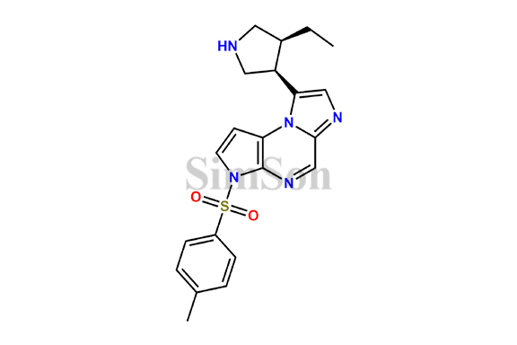 8-((3R,4S)-4-Ethylpyrrolidin-3-yl)-3-tosyl-3H-imidazo[1,2-a]pyrrolo[2,3-e]pyrazine