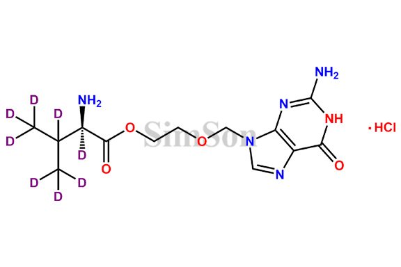 Valacyclovir-D8 Hydrochloride