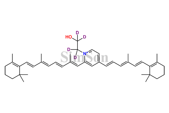 Pyridinium bisretinoid A2E D4