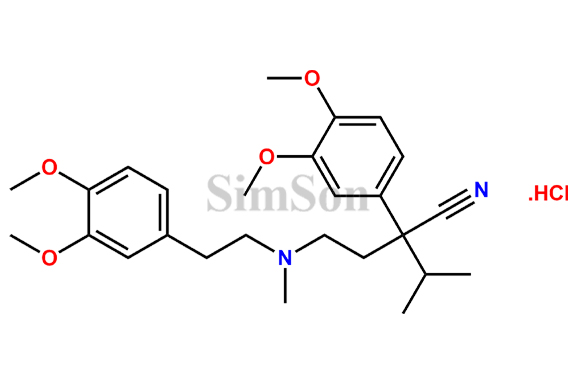 4-((3,4-Dimethoxyphenethyl)(methyl)amino)-2-(3,4-dimethoxyphenyl)-2-isopropylbutanenitrile Hydrochloride