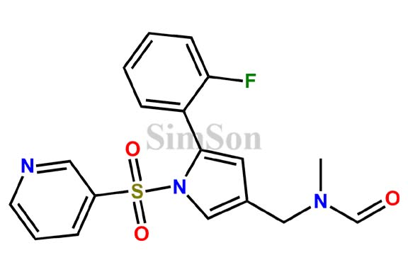N-((5-(2-fluorophenyl)-1-(pyridin-3-ylsulfonyl)-1H-pyrrol-3-yl)methyl)-N-methylformamide