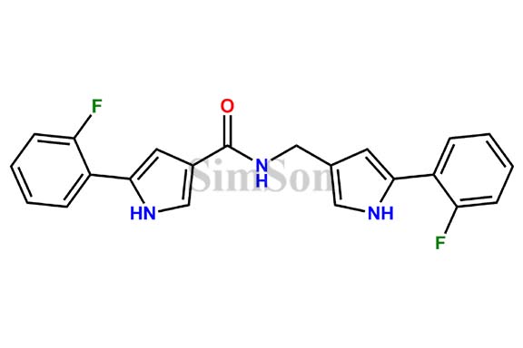 1-(5-(2-fluorophenyl)-1H-pyrrol-3-yl)-N-((5-(2-fluorophenyl)1H-pyrrol-3-yl)methyl)methanamide