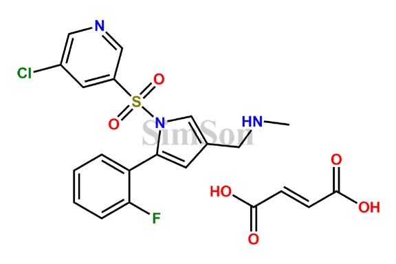 1-(1-((5-chloropyridin-3-yl)sulfonyl)-5-(2-fluorophenyl)-1H-pyrrol-3-yl)-N-methylmethanamine fumarate