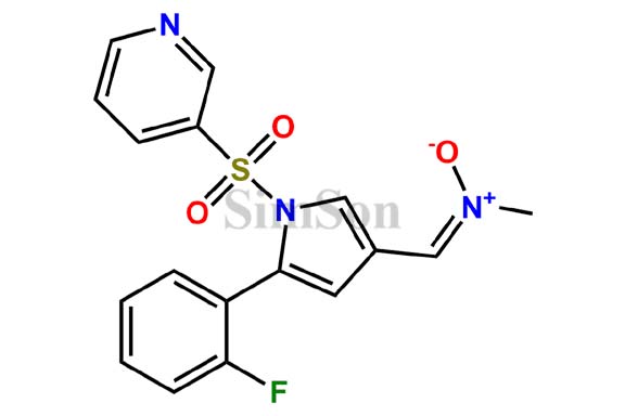 1-(5-(2-Fluorophenyl)-1-(pyridin-3-ylsulfonyl)-1H-pyrrol-3-yl)-N-methylmethanimine Oxide