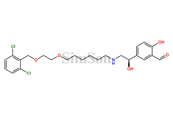(R)-5-(2-((6-(2-((2,6-dichlorobenzyl)oxy)ethoxy)hexyl)amino)-1-hydroxyethyl)-2-hydroxybenzaldehyde
