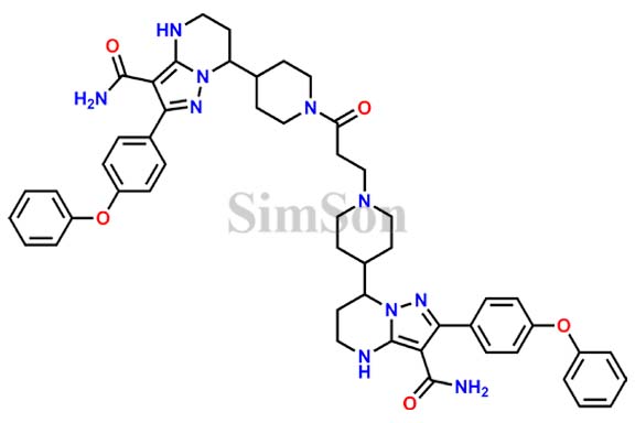 2-(4-phenoxyphenyl)-7-(1-(3-(4-(3-carbamoyl-2-(4-phenoxyphenyl)-4,5,6,7-tetrahydropyrazolo[1,5-a]pyrimidin-7-yl)piperidin-1-yl)-3-oxopropyl)piperidin-4-yl)-4,5,6,7-tetrahydropyrazolo[1,5-a]pyrimidine-3-carboxamide